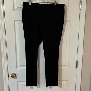 Haggar Men's Elegant Flex Waist Black Dress Pants